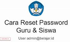 Cara Reset Password Akun Belajar.Id Guru